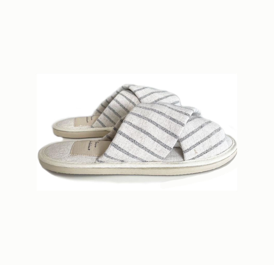 Pure Comfort: Handmade Linen and Cotton Slippers for Home, Sauna